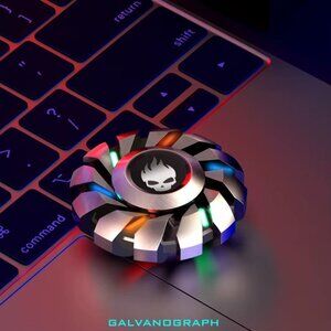 Colorful Glow in The Dark, High Speed and Silence, Cool Metal Mechanical Gear(1